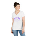 ARS Logo Ladies V-Neck Tshirt (ARS - T Lilac Logo)