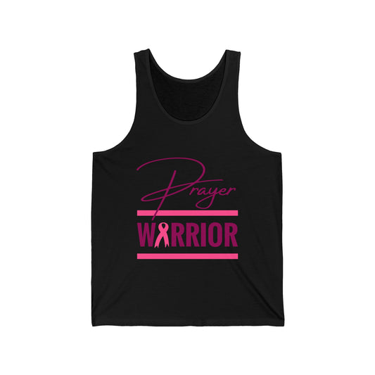 Prayer Warrior Breast Cancer Women's Relaxed/Plus Tank (Pink Logo)