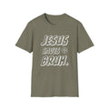 Jesus Saves Bruh Men's Tshirt (White Logo)