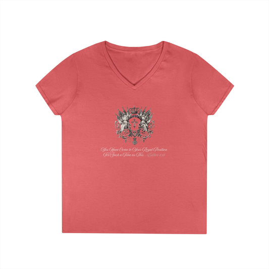 FoRe! Esther 4:14 Weekend Ladies V-Neck Tshirt