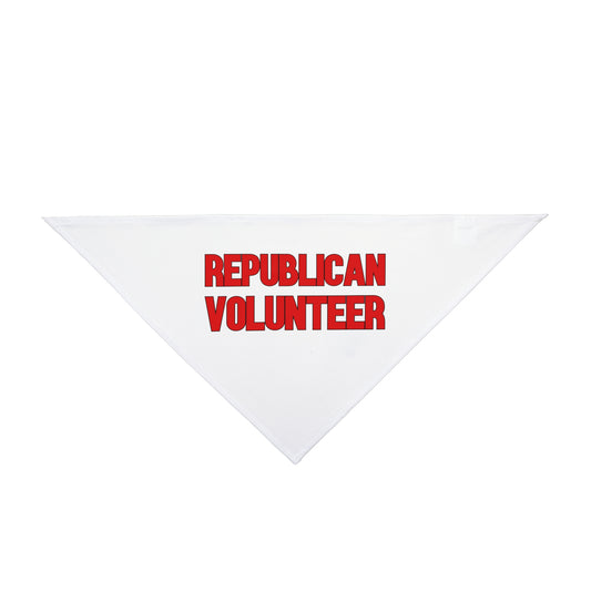 Republican Volunteer Pet Bandana (Red Logo) - Sweet Baby Jeez Teez