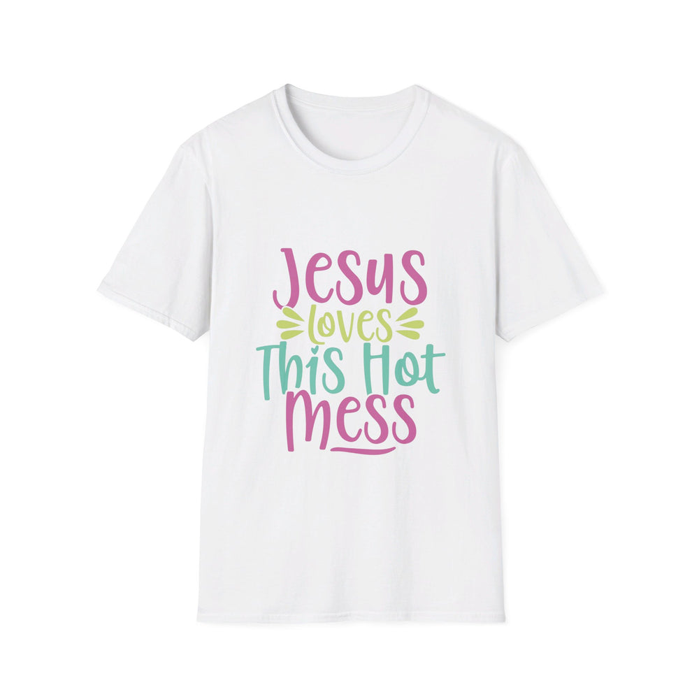 Hot Mess Womens Relaxed Tshirt (Multi Logo) - Sweet Baby Jeez Teez