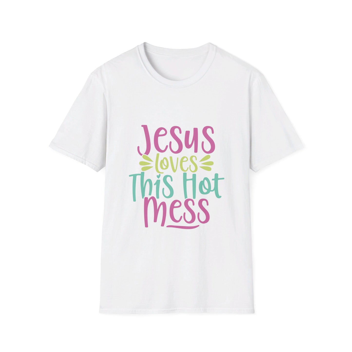 Hot Mess Womens Relaxed Tshirt (Multi Logo) - Sweet Baby Jeez Teez