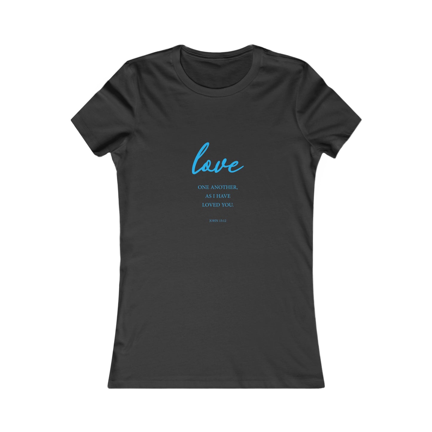 Love Women's Fitted Tshirt (Aqua Logo) - Sweet Baby Jeez Teez