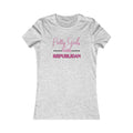 Pretty Girls Women's Fitted Tshirt (Pink/Black Logo) - Sweet Baby Jeez Teez