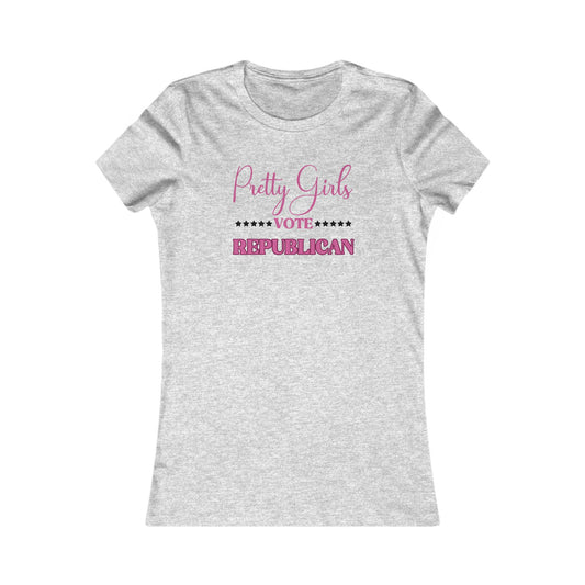 Pretty Girls Women's Fitted Tshirt (Pink/Black Logo) - Sweet Baby Jeez Teez