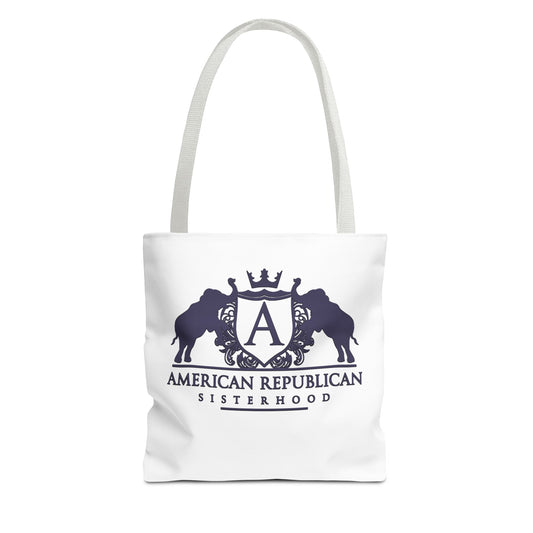 ARS Black Plum Logo Tote Bag (AOP)