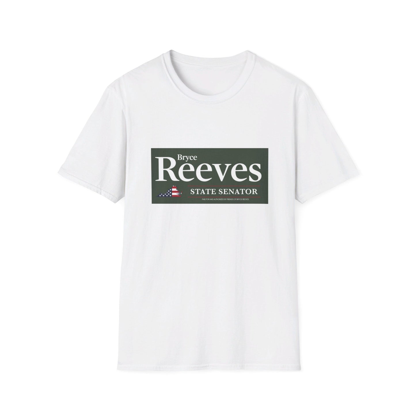 Senator Bryce Reeves Men's Tshirt (Army Green Logo) - Sweet Baby Jeez Teez