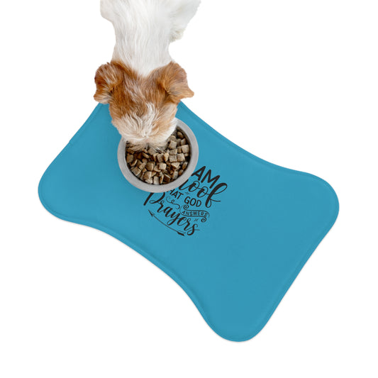 I Am Proof Turquoise Pet Feeding Mats