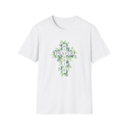 Prayer Warrior Women's Relaxed/Plus Tshirt (Leaves Logo)