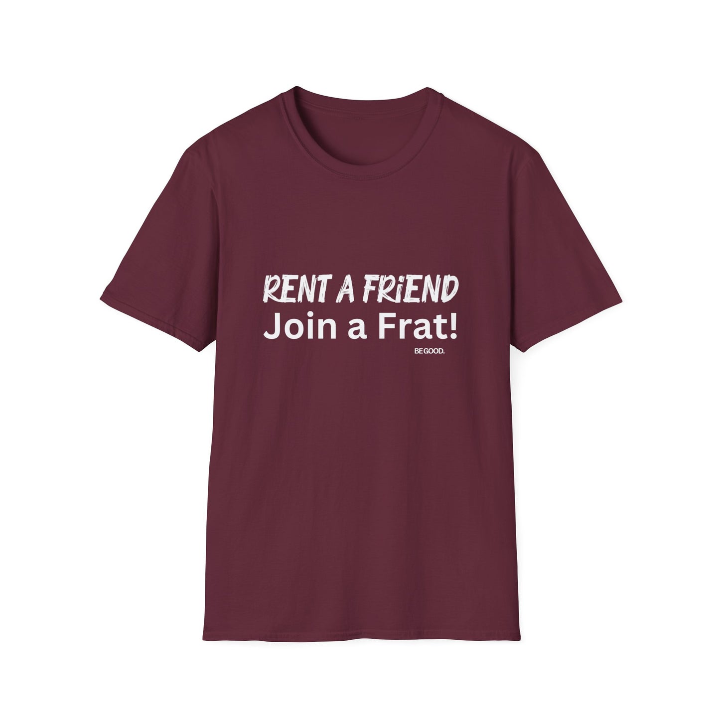 Rent a Friend Men's Tshirt (AGGIE - White Logo)