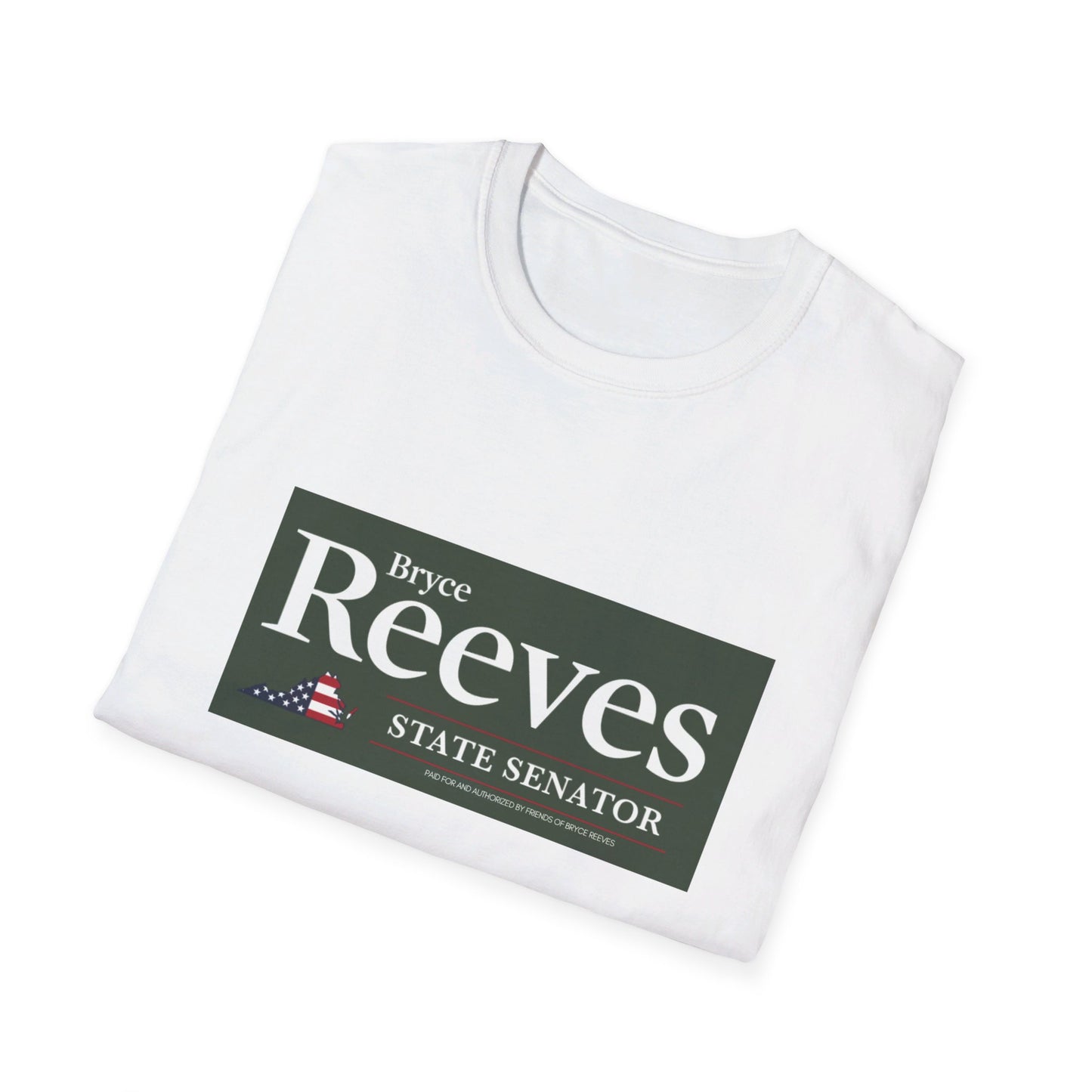 Senator Bryce Reeves Men's Tshirt (Army Green Logo) - Sweet Baby Jeez Teez