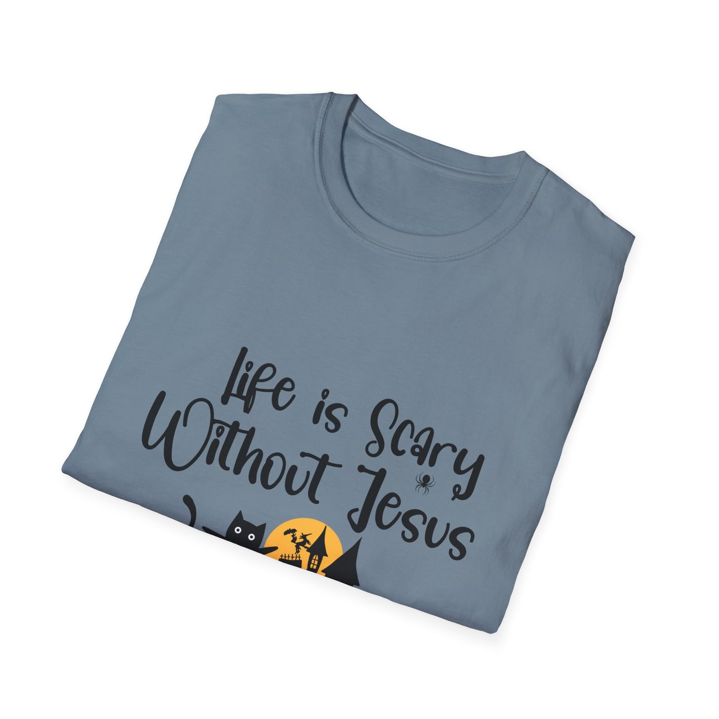 Life is Scary Men's Tshirt - Sweet Baby Jeez Teez