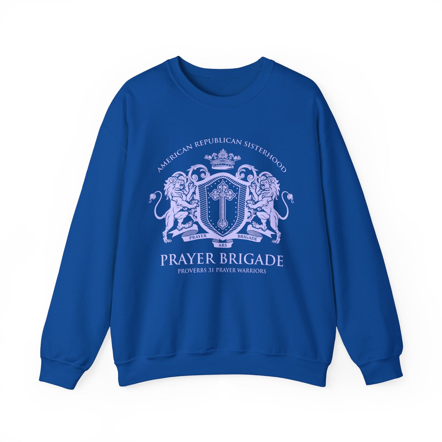 ARS Prayer Brigade Unisex Sweatshirt (Pink with Lilac Logo)