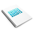 Believe x3 Spiral Notebook - Ruled Line (Aqua Logo) - Sweet Baby Jeez Teez