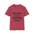 Trump/Vance Men's Tshirt (Black Logo) - Sweet Baby Jeez Teez