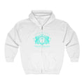 ARS Prayer Brigade Heavy Full Zip Hoodie (Purple with Aqua Logo)