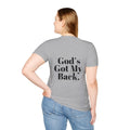 God's Got My Back Women's Relaxed/Plus Tshirt (Black Back Logo) - Sweet Baby Jeez Teez