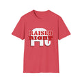 Raised Right Men's Tshirt (White Logo) - Sweet Baby Jeez Teez