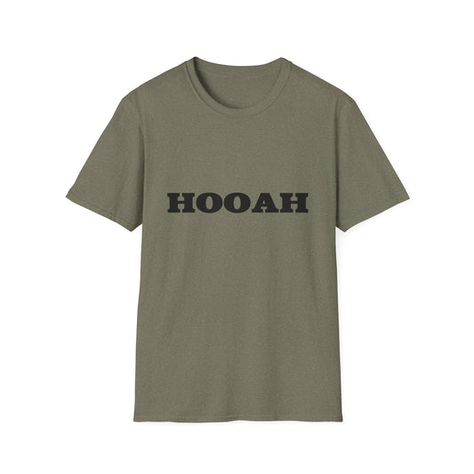 HOOAH (Army) Unisex Tshirt (MM Black Logo) - Sweet Baby Jeez Teez