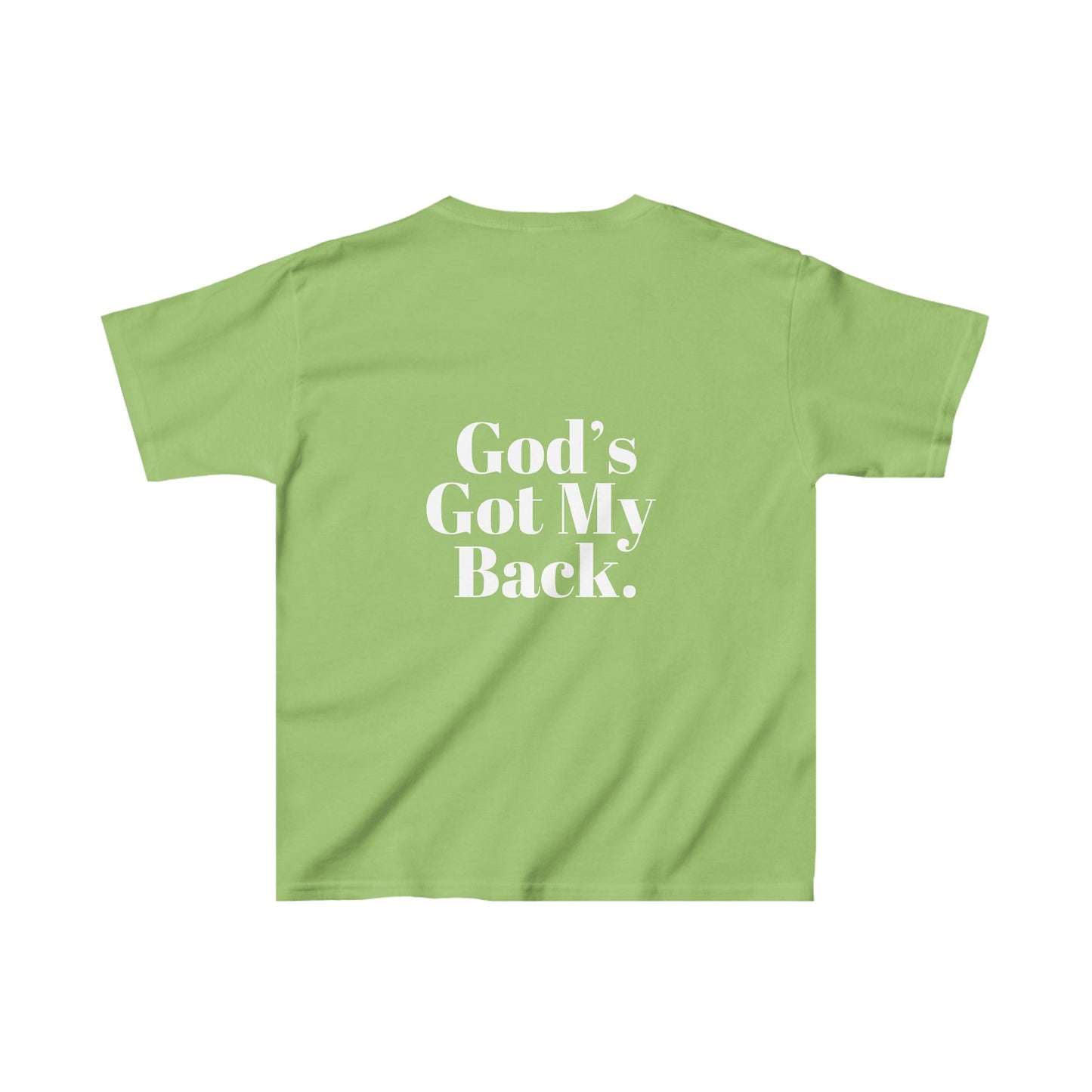 God's Got My Back Girls Tshirt (White Logo)