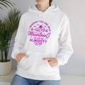 Mountains Women's Relaxed Hoodie (Hot Pink Logo) - Sweet Baby Jeez Teez