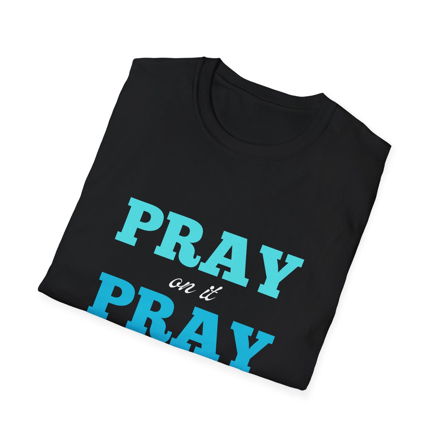 Pray On It Women's Relaxed/Plus Tshirt (Teals Logo) - Sweet Baby Jeez Teez