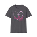 Biblical Babe Women's Relaxed/Plus Tshirt (Pink Heart Logo) - Sweet Baby Jeez Teez