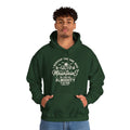 Mountains Men's Relaxed Hoodie (Tan Logo) - Sweet Baby Jeez Teez