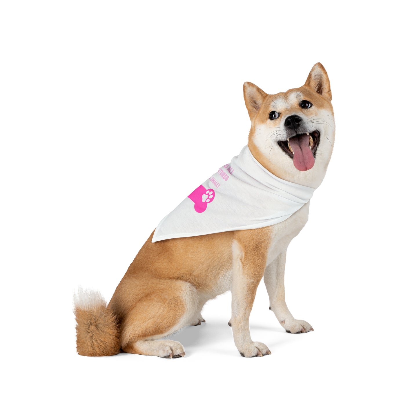 God Loves All Doggo Bandana (Pink Logo)