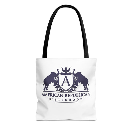 ARS Black Plum Logo Tote Bag (AOP)