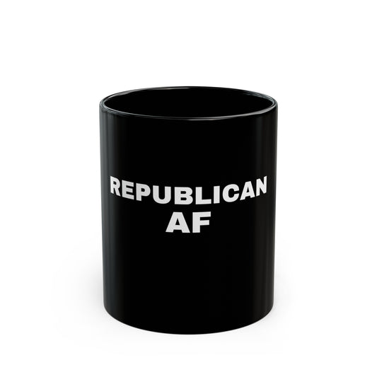 Republican AF Black Mug (11oz, 15oz)