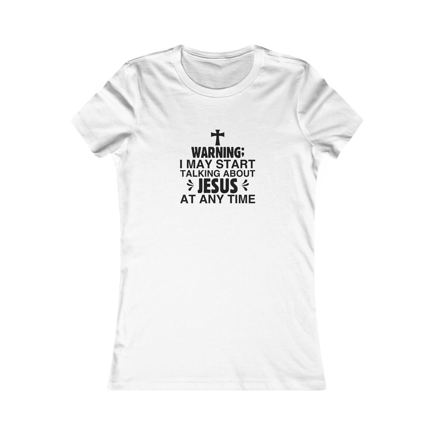 Talking About Jesus Women's Fitted Tshirt