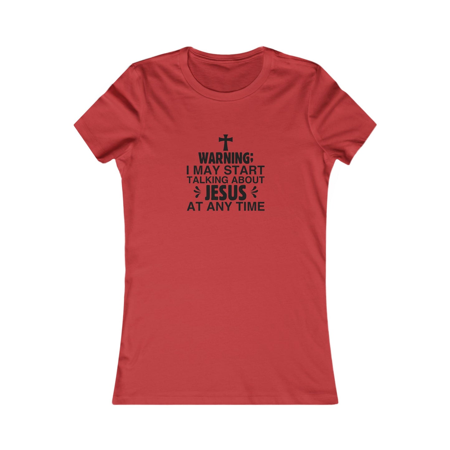 Talking About Jesus Women's Fitted Tshirt