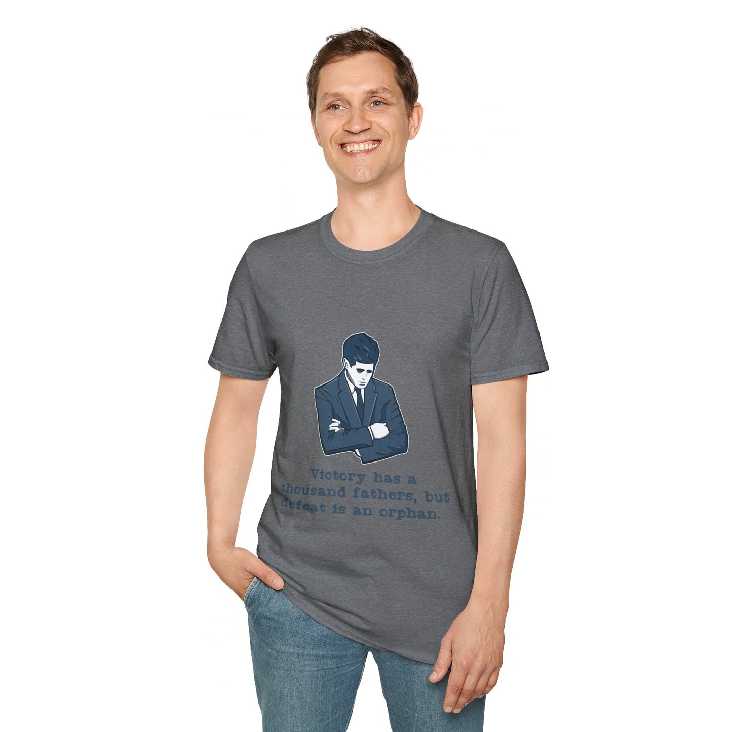 JFK Thousand Fathers Men's Tshirt (IW Blues Logo) - Sweet Baby Jeez Teez