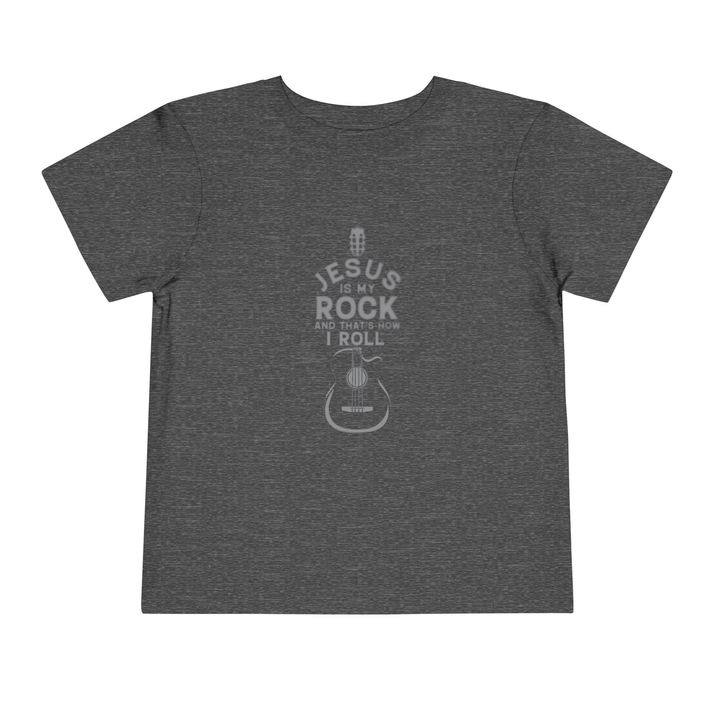 Jesus is My Rock Toddler Tshirt (Gray Logo) - Sweet Baby Jeez Teez