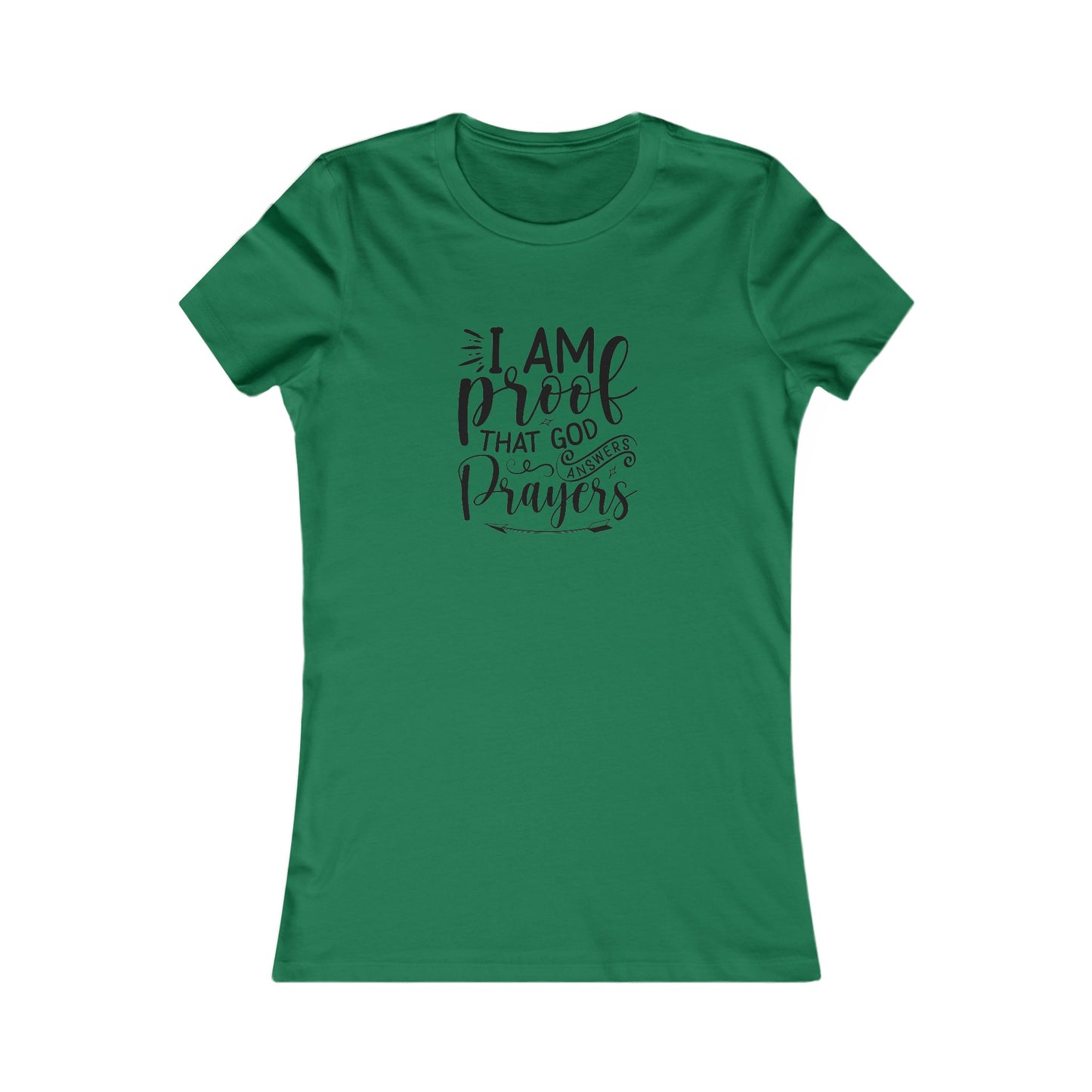 I Am Proof Women's Fitted Tshirt (Black Logo)