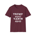 Trump/Vance Men's Tshirt (White Logo) - Sweet Baby Jeez Teez