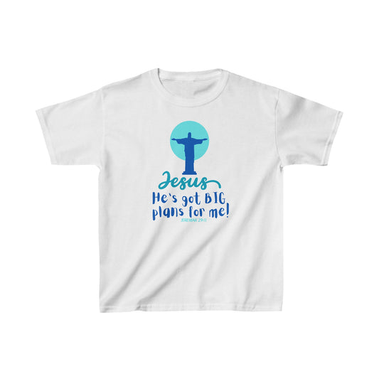 Big Plans Boy's Tshirt (Blue/Teal Logo) - Sweet Baby Jeez Teez