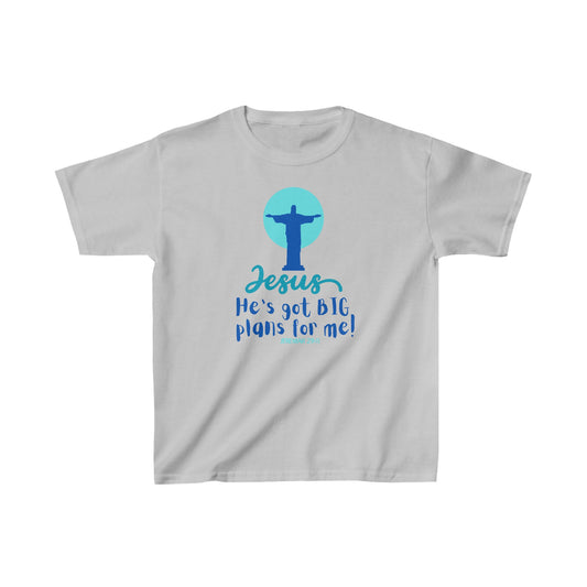 Big Plans Boy's Tshirt (Blue/Teal Logo) - Sweet Baby Jeez Teez