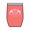 ARS Baby Pink Logo Wine Tumbler, 12oz