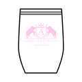 ARS Baby Pink Logo Wine Tumbler, 12oz