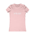 Be the Light Womens Fitted Tshirt (SS White Logo) - Sweet Baby Jeez Teez