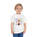 God Says I am Toddler Boys Tshirt (Sports Logo)