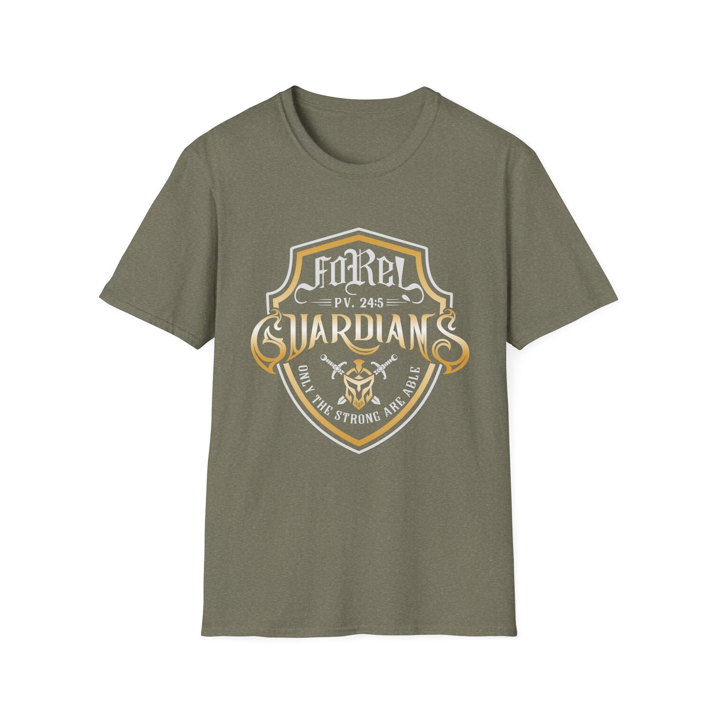 FoRe! Guardians Unisex Tshirt (White and Gold Logo)