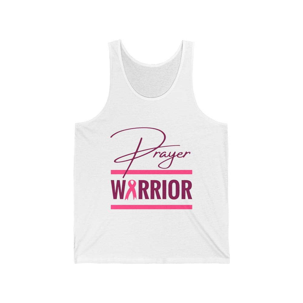 Prayer Warrior Breast Cancer Women's Relaxed/Plus Tank (Pink Logo)