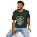 Mountains Men's Tshirt (Tan Logo) - Sweet Baby Jeez Teez