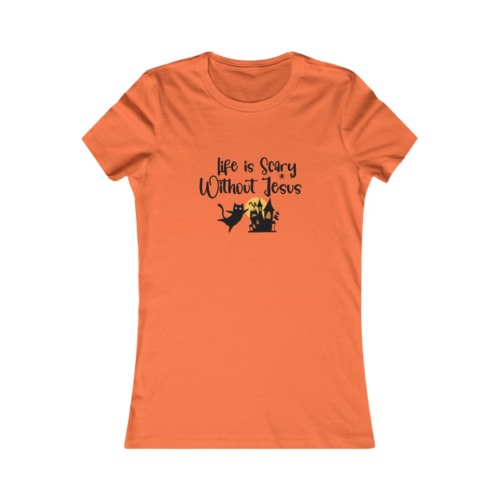 Life is Scary Women's Fitted Tshirt - Sweet Baby Jeez Teez