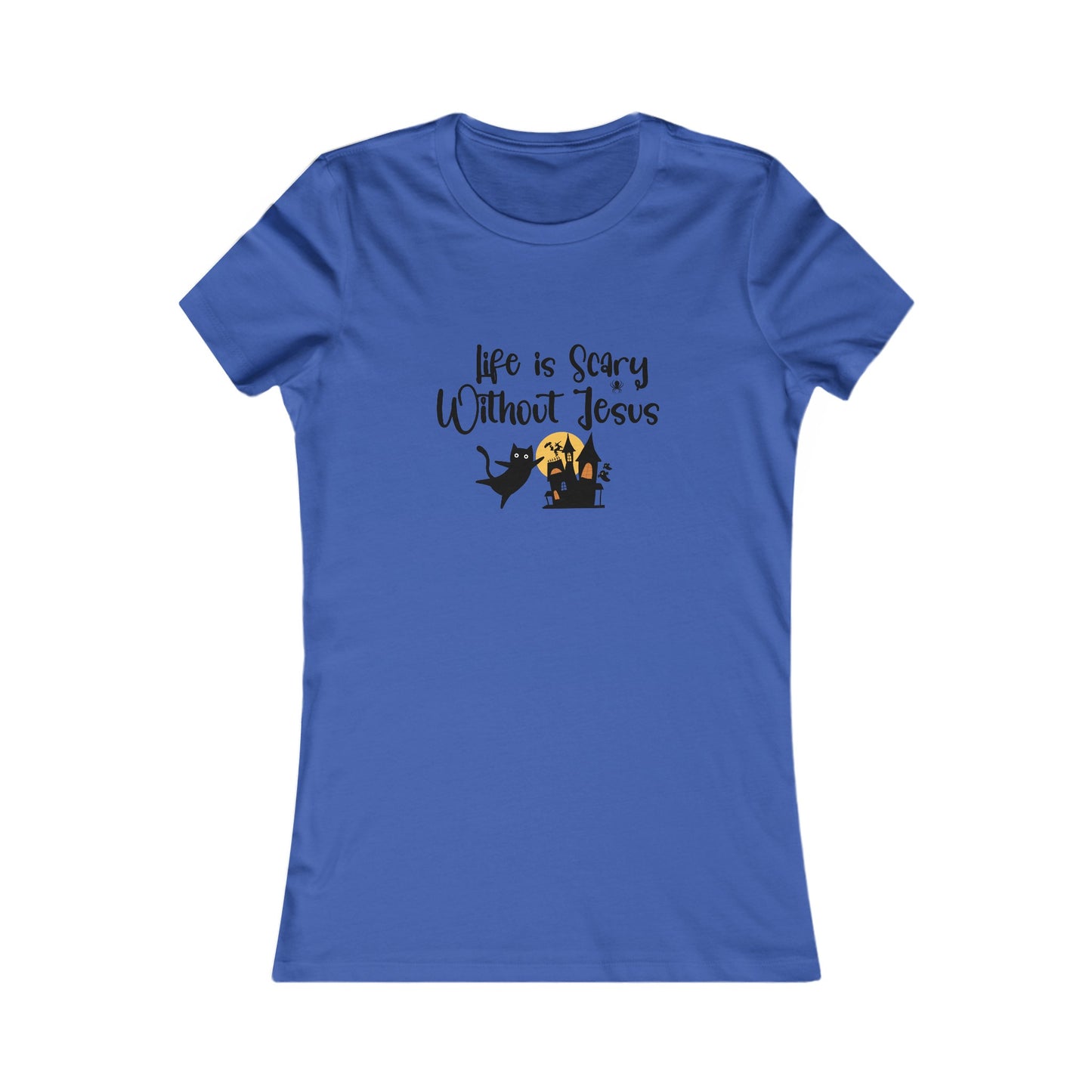 Life is Scary Women's Fitted Tshirt - Sweet Baby Jeez Teez