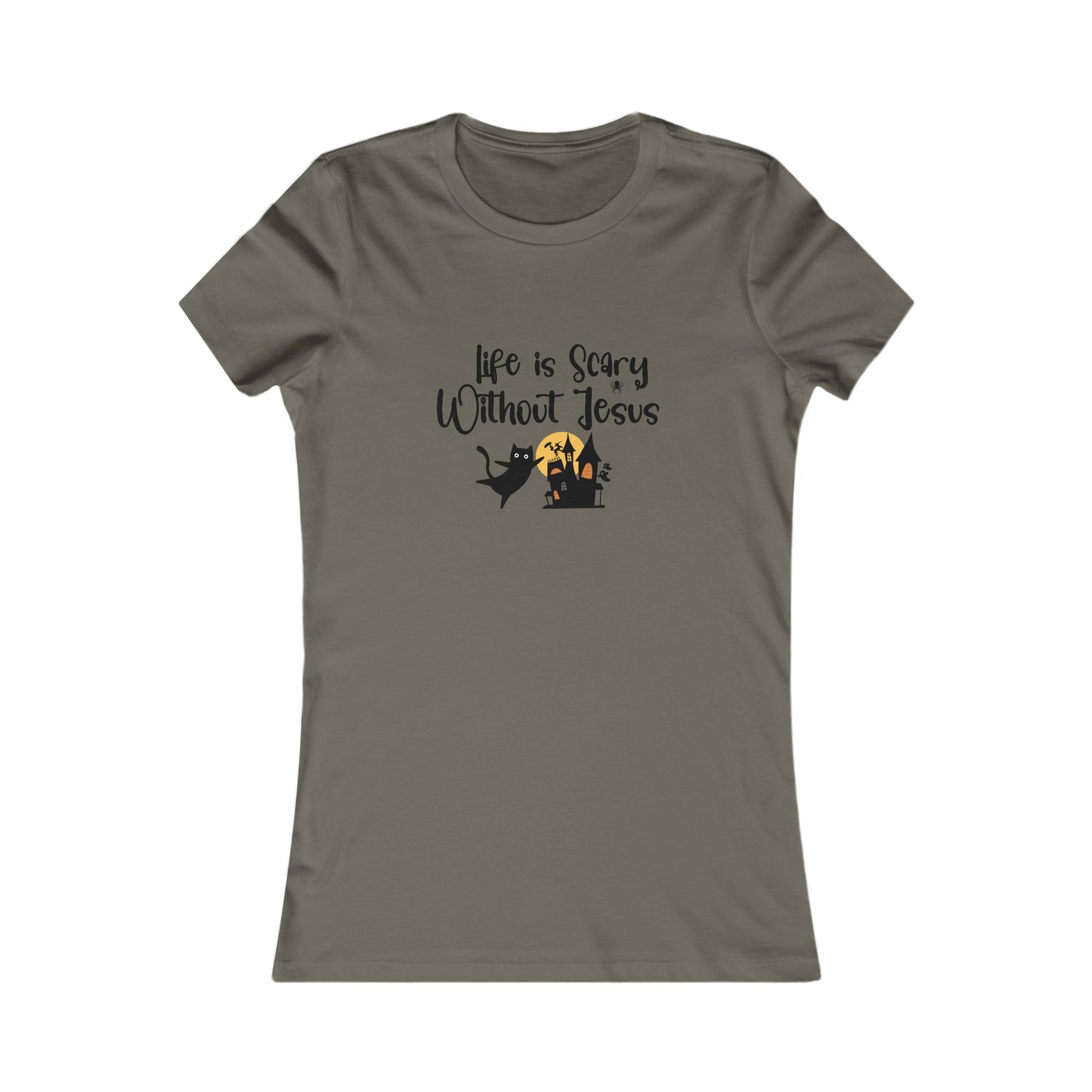 Life is Scary Women's Fitted Tshirt - Sweet Baby Jeez Teez